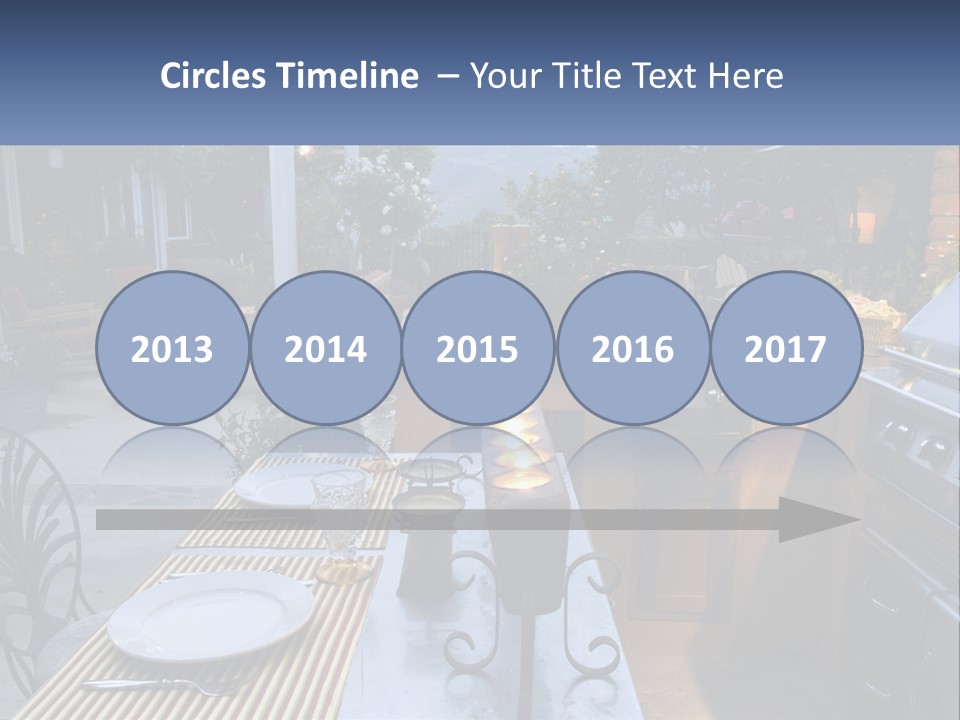 Dinner Real Outside PowerPoint Template