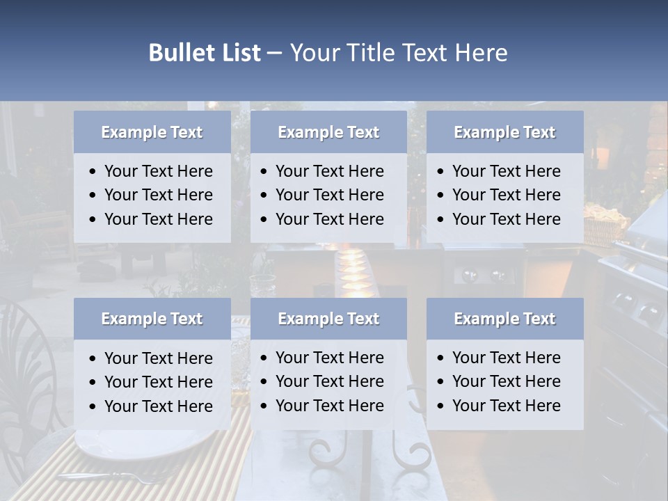 Dinner Real Outside PowerPoint Template