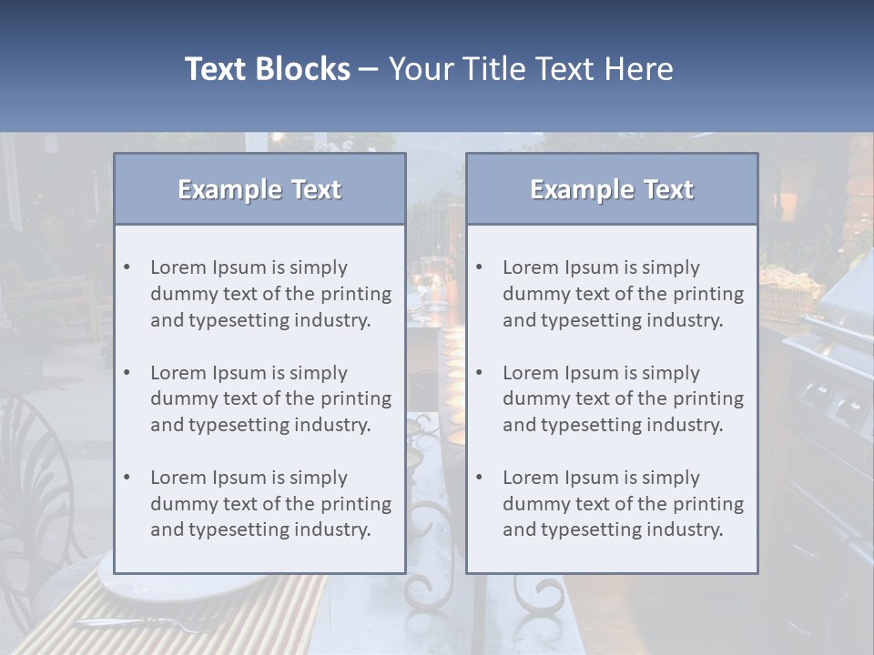 Dinner Real Outside PowerPoint Template