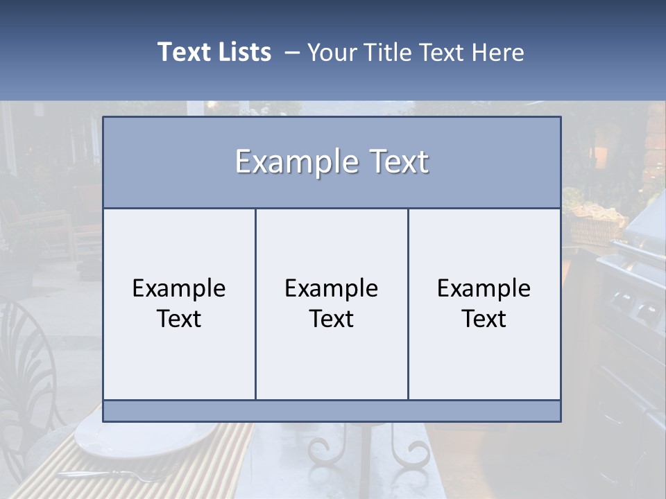 Dinner Real Outside PowerPoint Template