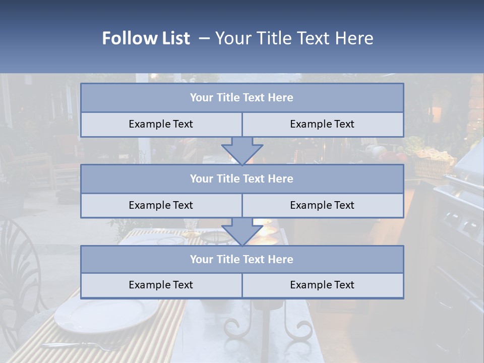 Dinner Real Outside PowerPoint Template