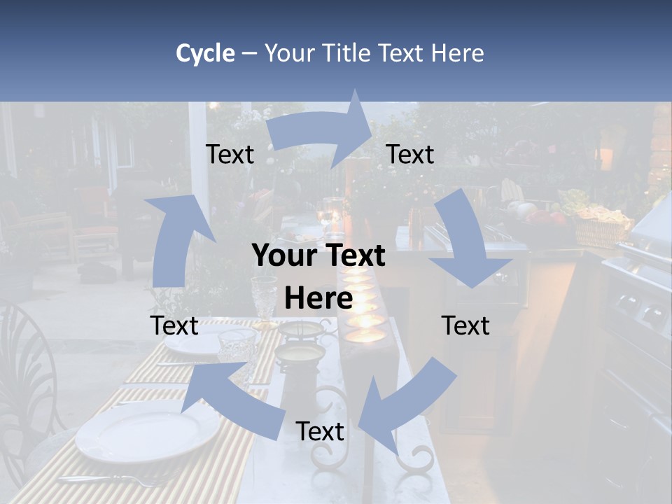 Dinner Real Outside PowerPoint Template