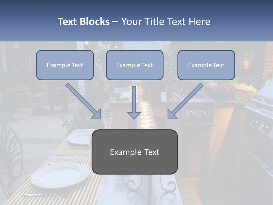 Dinner Real Outside PowerPoint Template