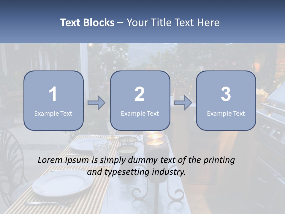 Dinner Real Outside PowerPoint Template