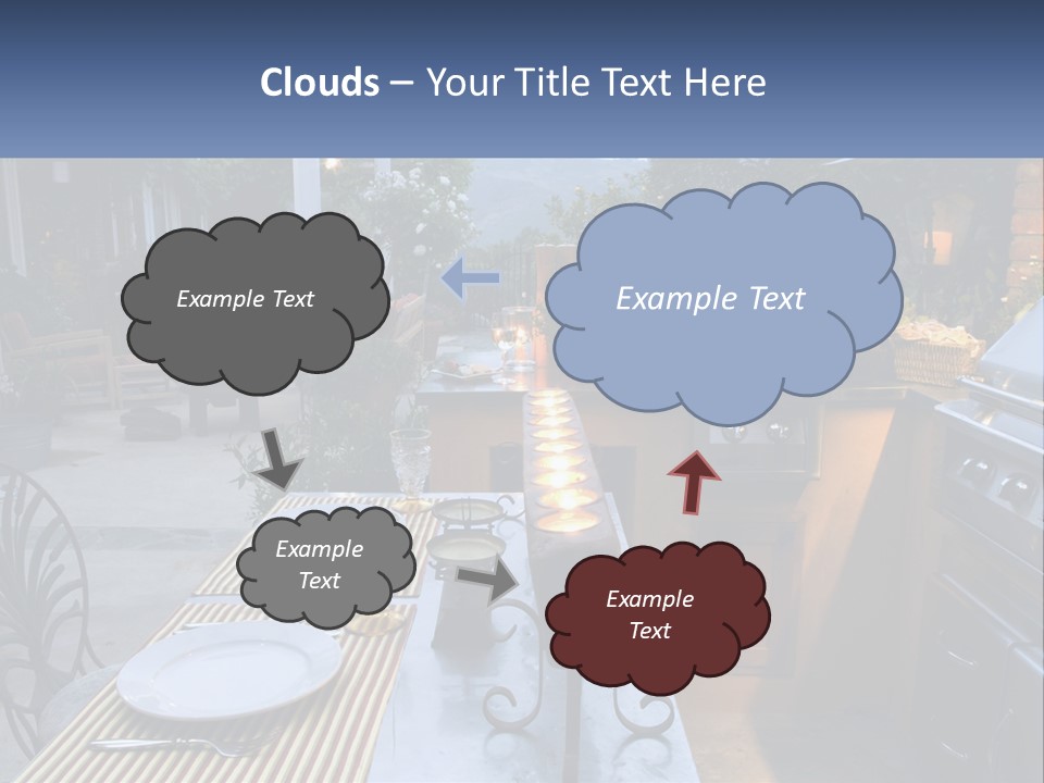 Dinner Real Outside PowerPoint Template
