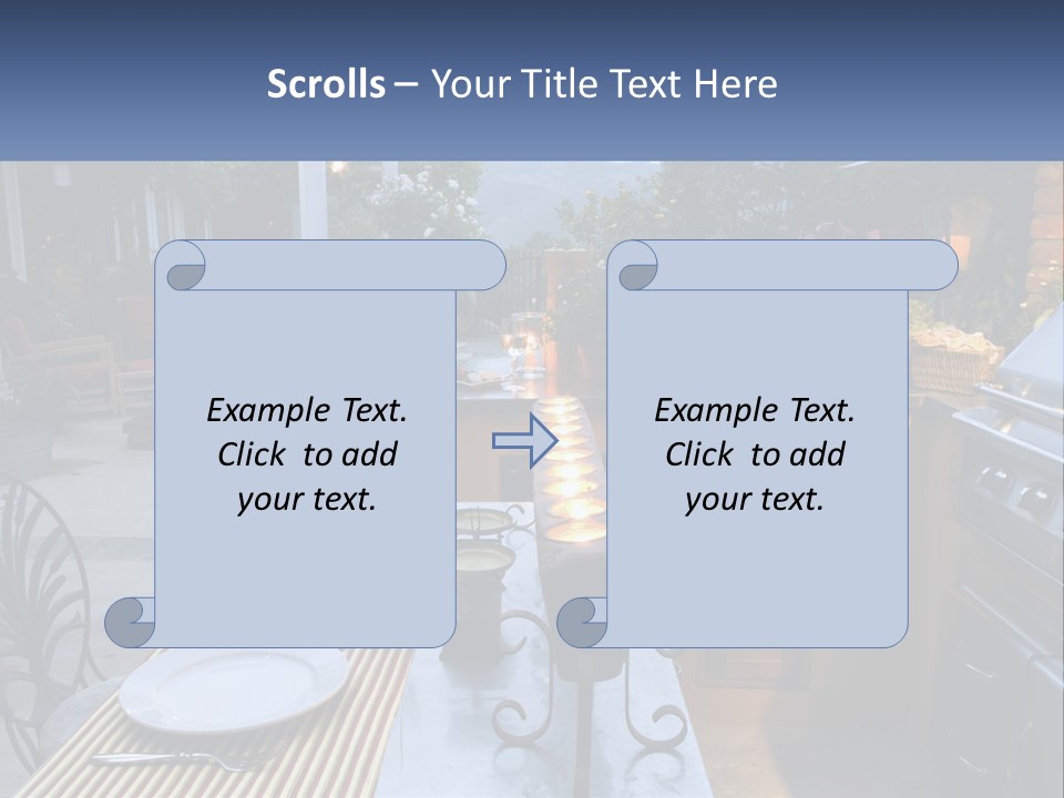 Dinner Real Outside PowerPoint Template