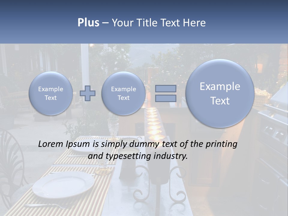 Dinner Real Outside PowerPoint Template