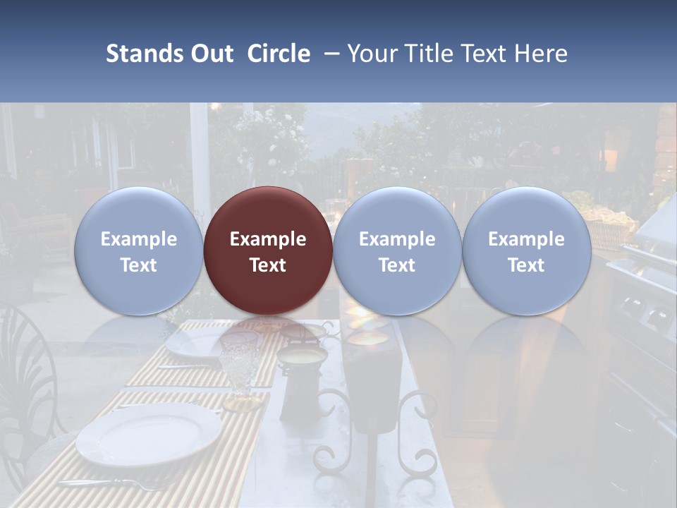 Dinner Real Outside PowerPoint Template