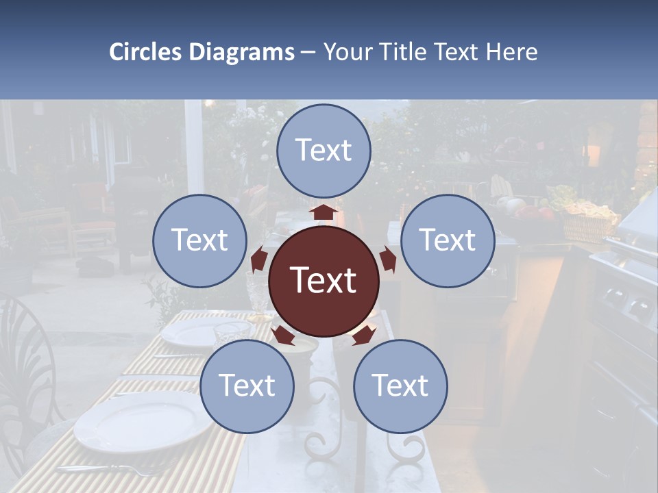 Dinner Real Outside PowerPoint Template