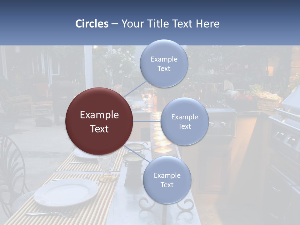 Dinner Real Outside PowerPoint Template