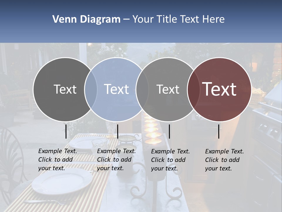 Dinner Real Outside PowerPoint Template