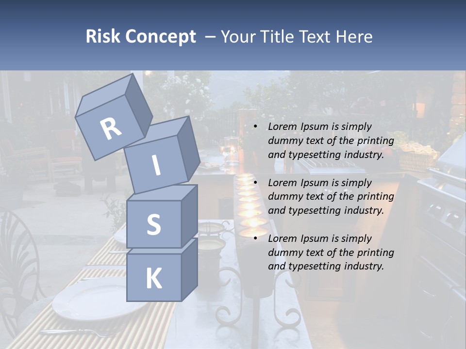 Dinner Real Outside PowerPoint Template