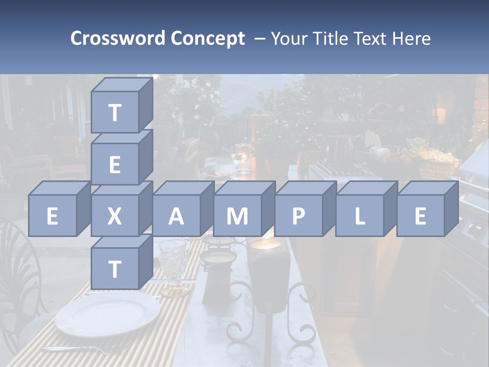 Dinner Real Outside PowerPoint Template