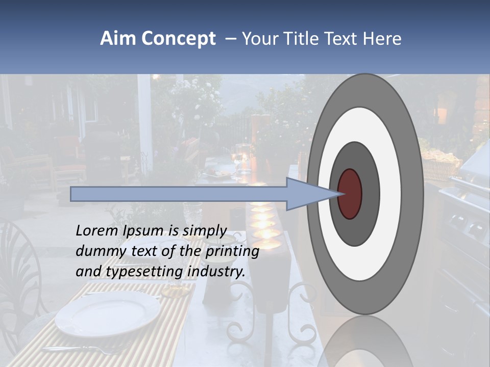 Dinner Real Outside PowerPoint Template