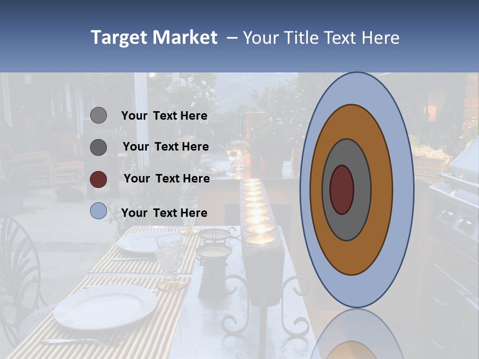 Dinner Real Outside PowerPoint Template