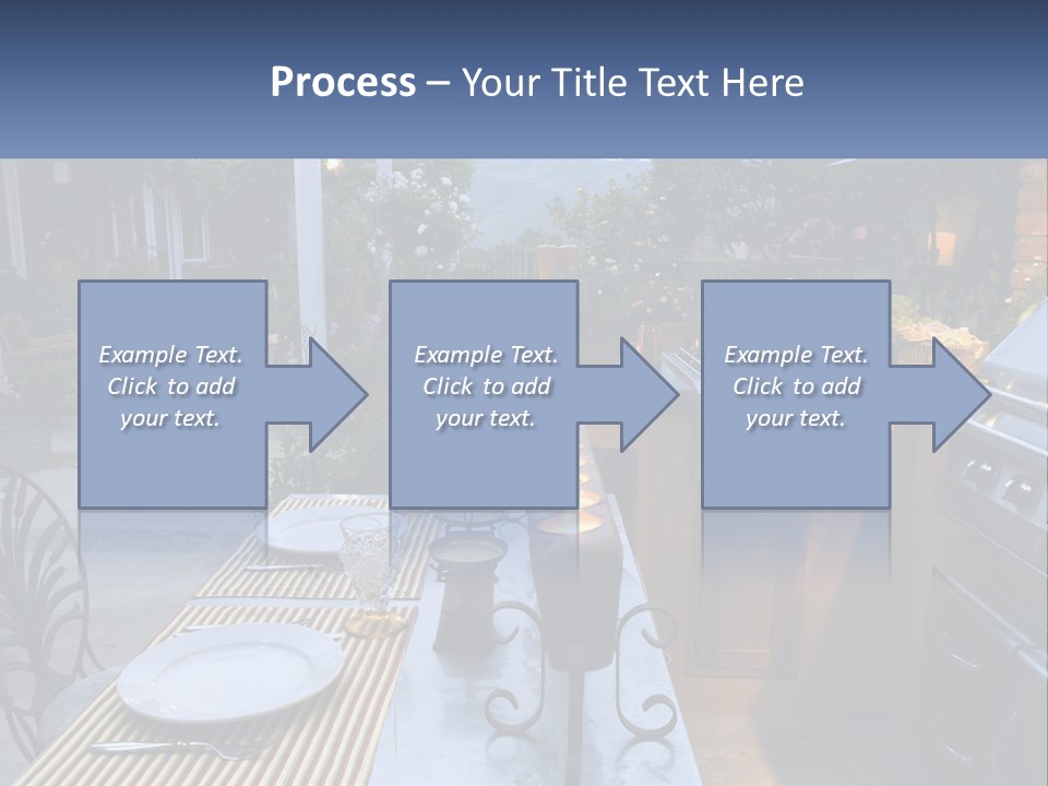 Dinner Real Outside PowerPoint Template