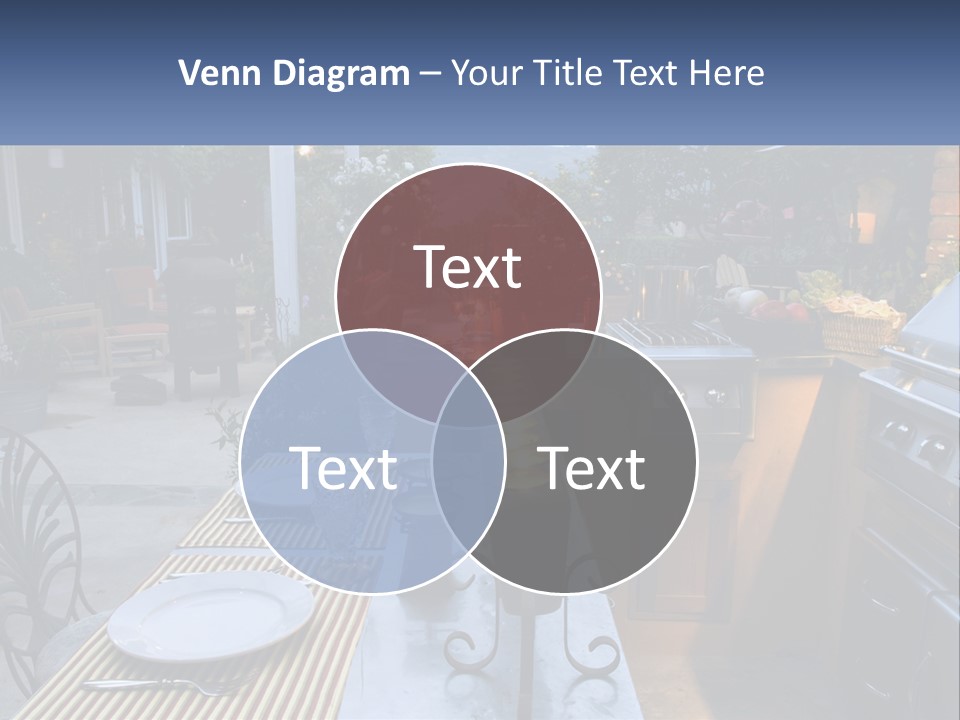 Dinner Real Outside PowerPoint Template