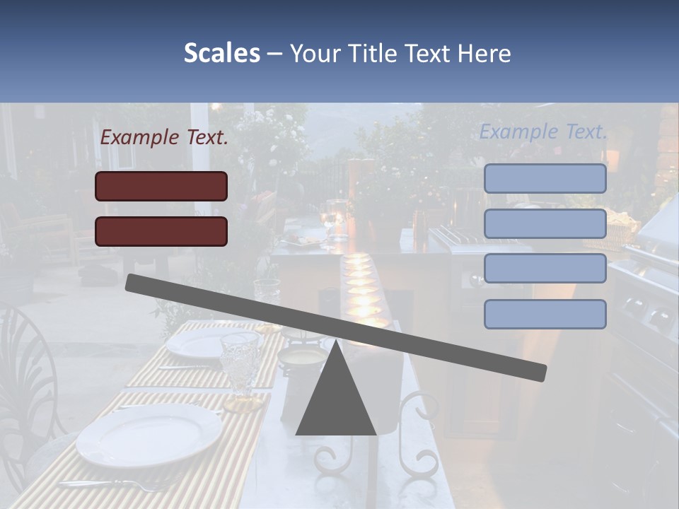 Dinner Real Outside PowerPoint Template