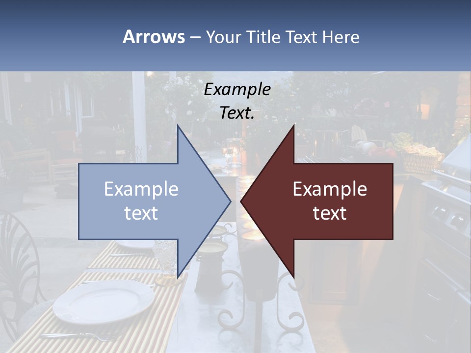 Dinner Real Outside PowerPoint Template