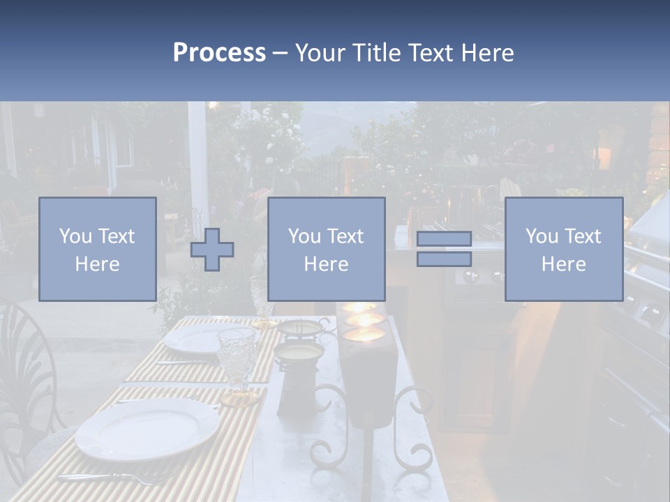 Dinner Real Outside PowerPoint Template