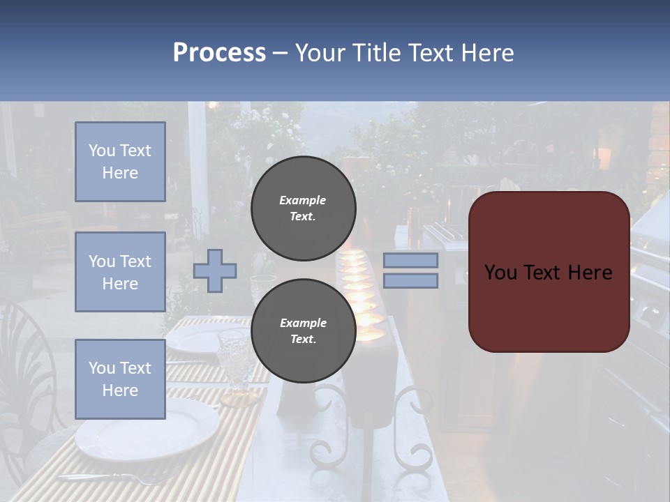 Dinner Real Outside PowerPoint Template