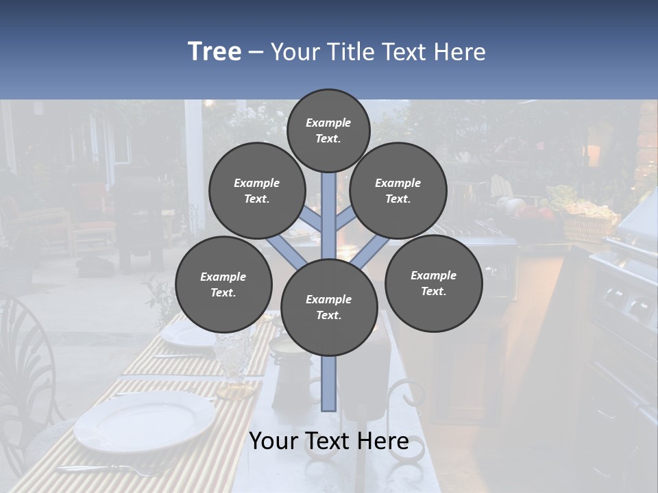 Dinner Real Outside PowerPoint Template