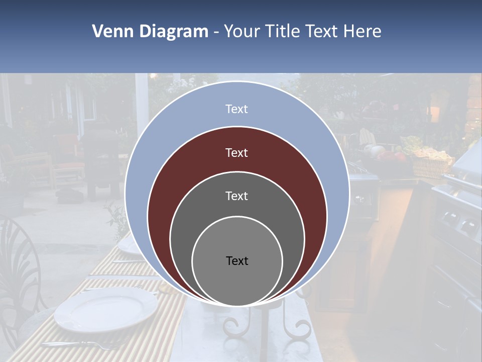 Dinner Real Outside PowerPoint Template