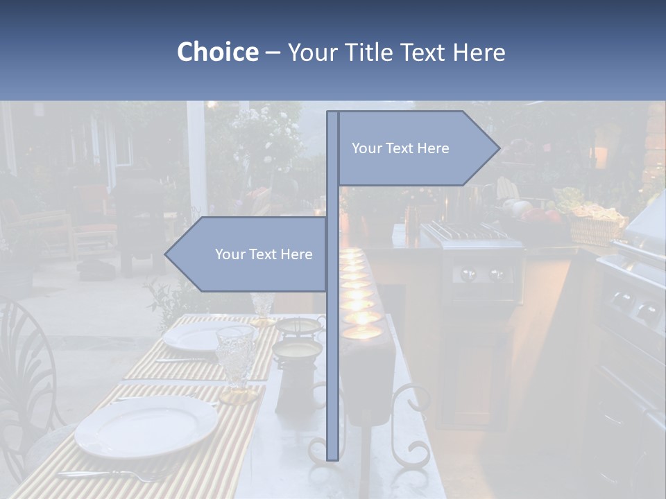 Dinner Real Outside PowerPoint Template