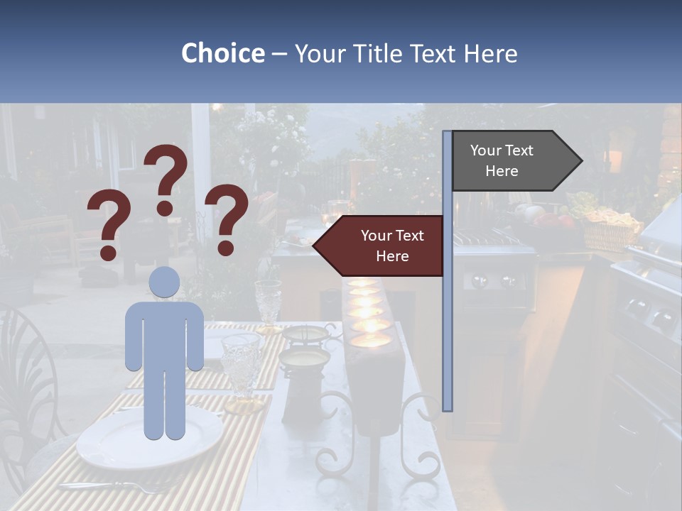 Dinner Real Outside PowerPoint Template