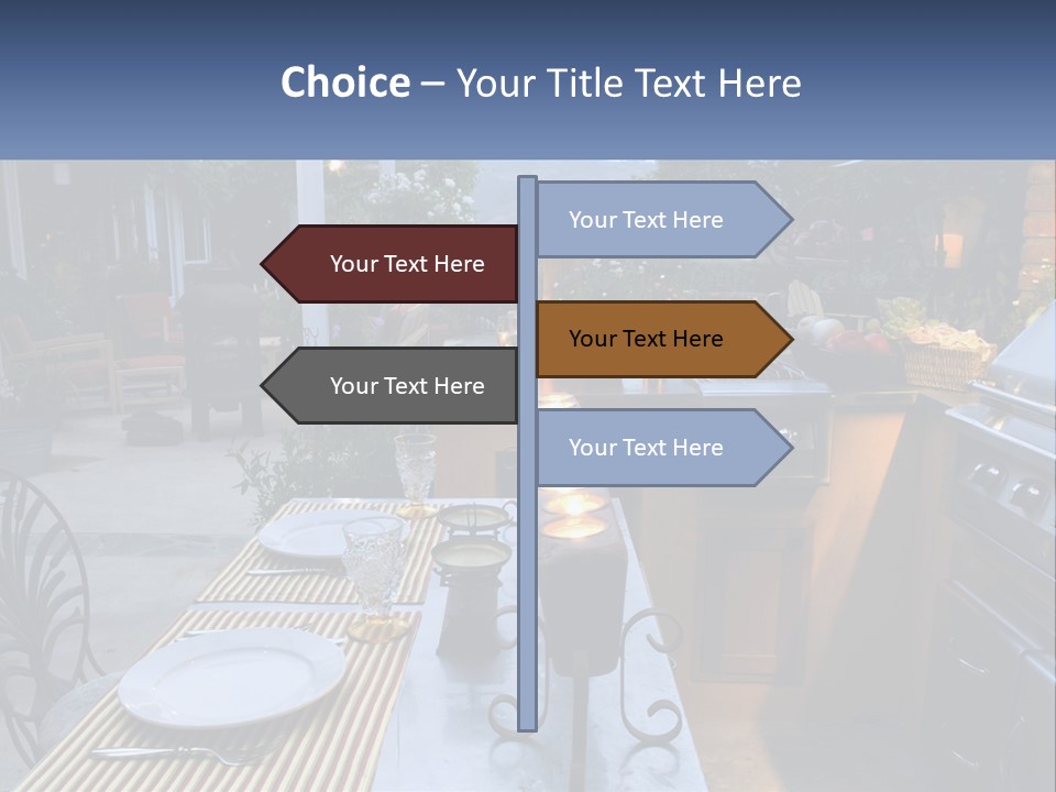 Dinner Real Outside PowerPoint Template