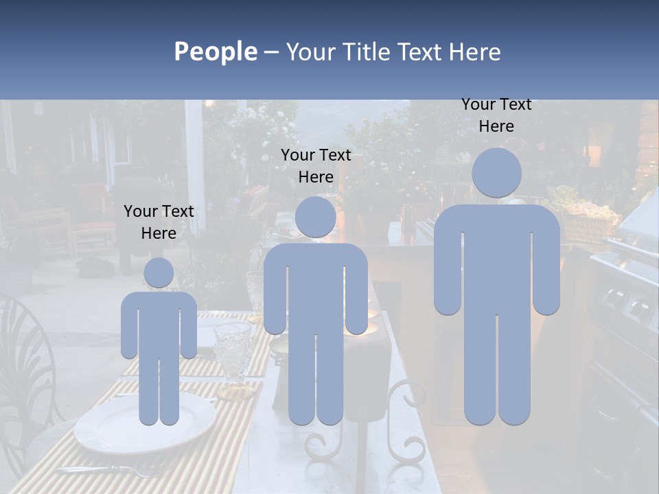 Dinner Real Outside PowerPoint Template