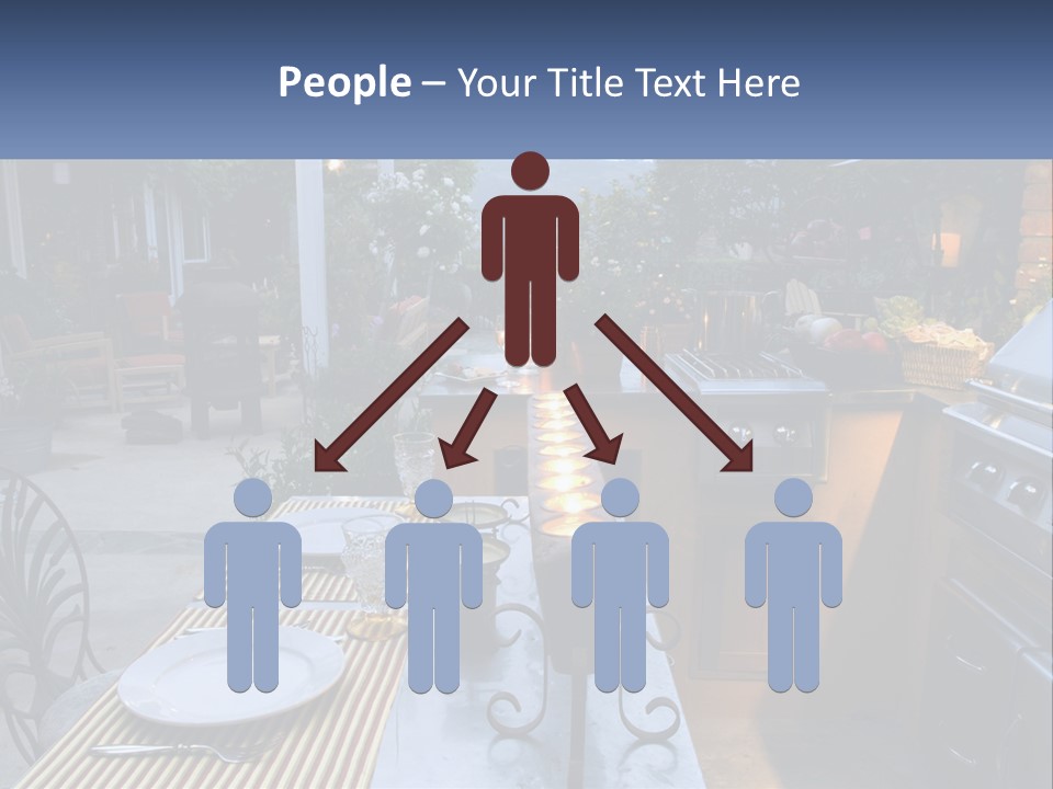 Dinner Real Outside PowerPoint Template