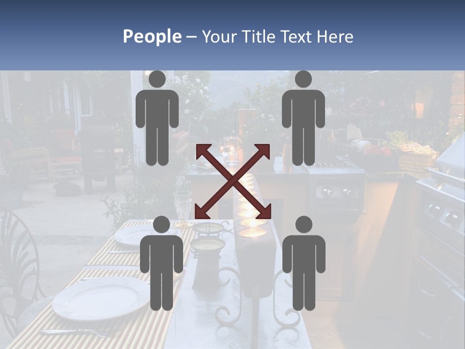 Dinner Real Outside PowerPoint Template