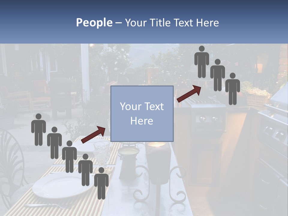 Dinner Real Outside PowerPoint Template