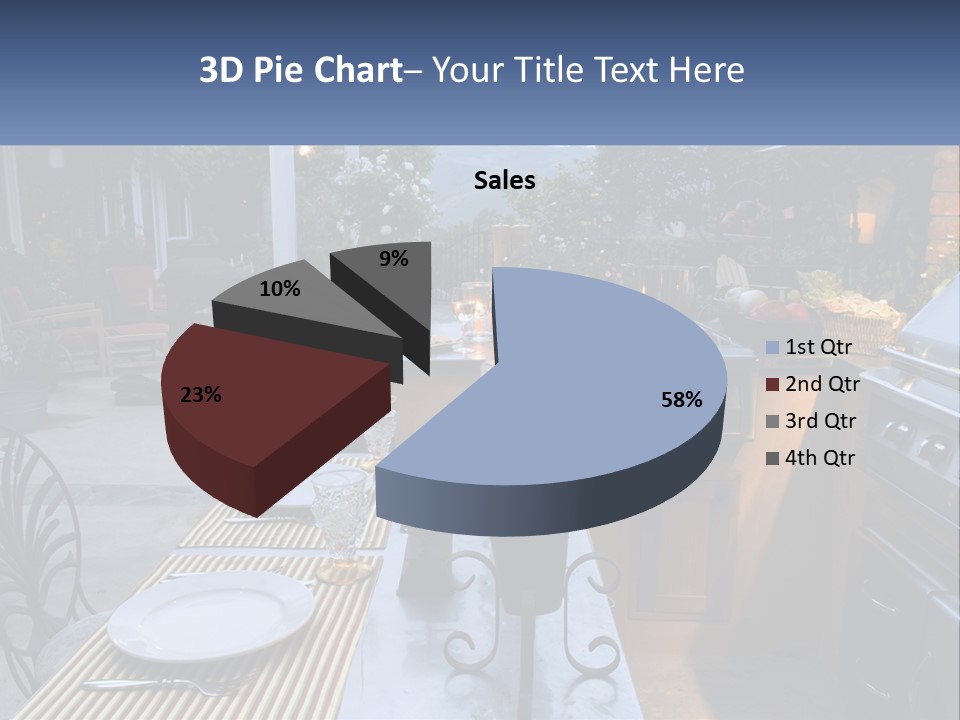 Dinner Real Outside PowerPoint Template
