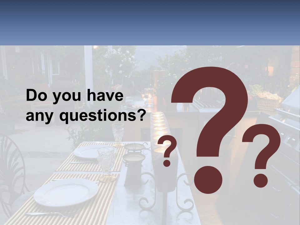 Dinner Real Outside PowerPoint Template