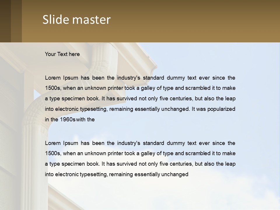 Overhang Flow Drain PowerPoint Template