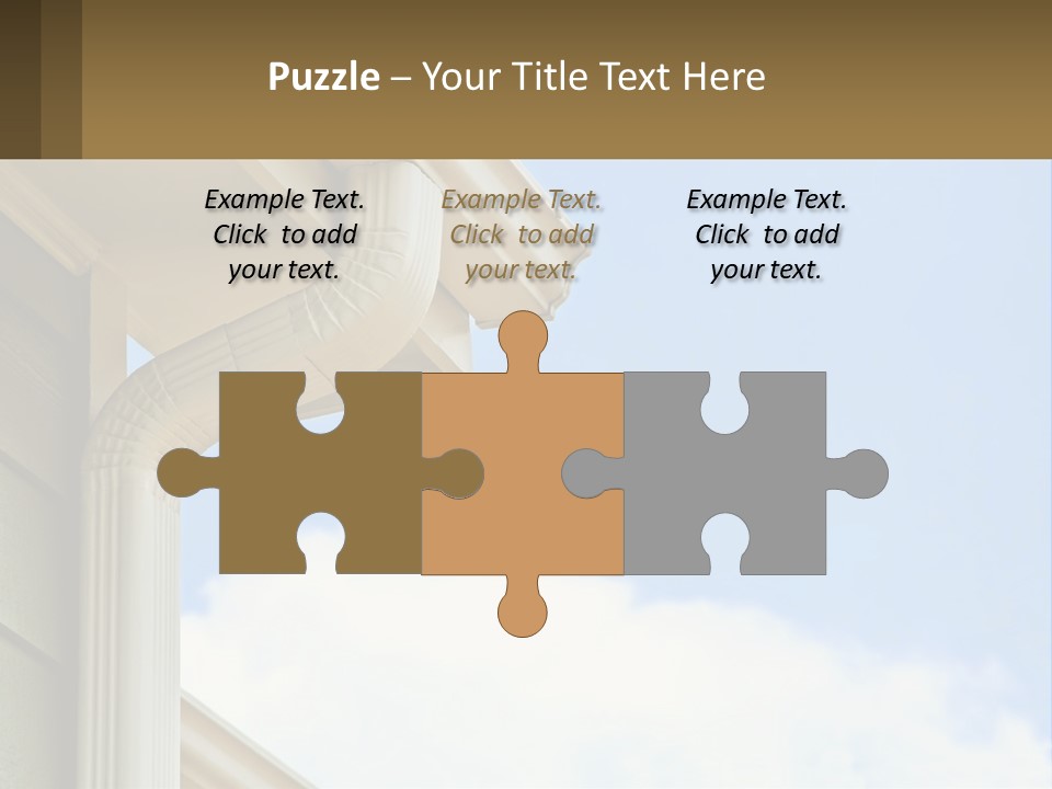 Overhang Flow Drain PowerPoint Template
