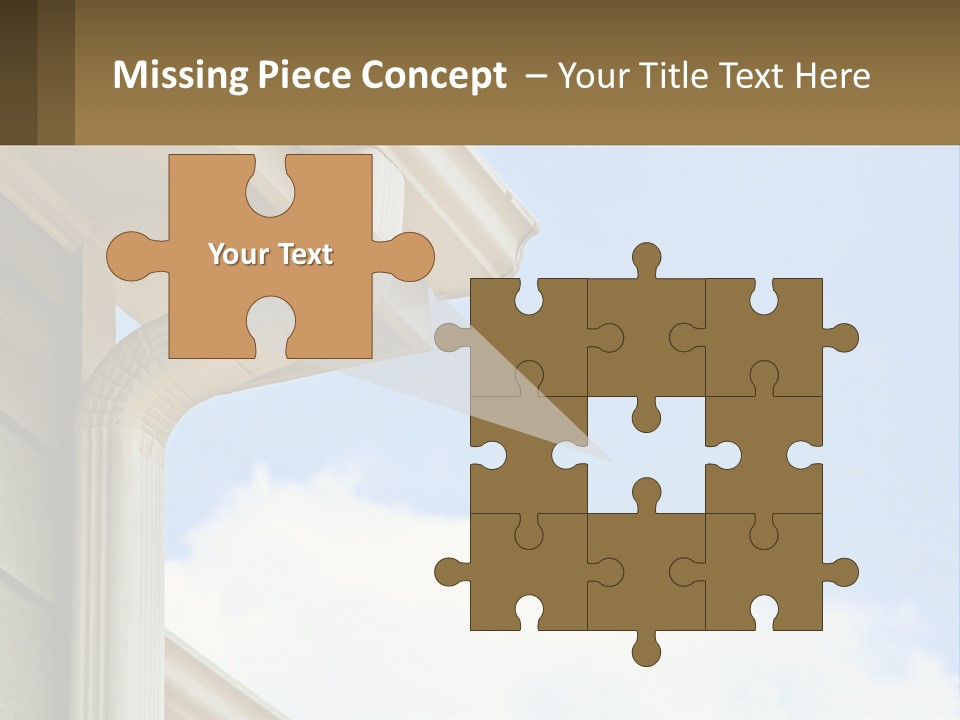 Overhang Flow Drain PowerPoint Template