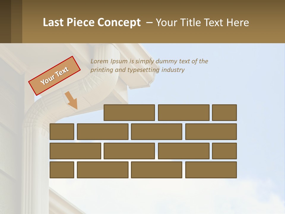 Overhang Flow Drain PowerPoint Template