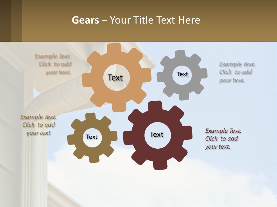 Overhang Flow Drain PowerPoint Template