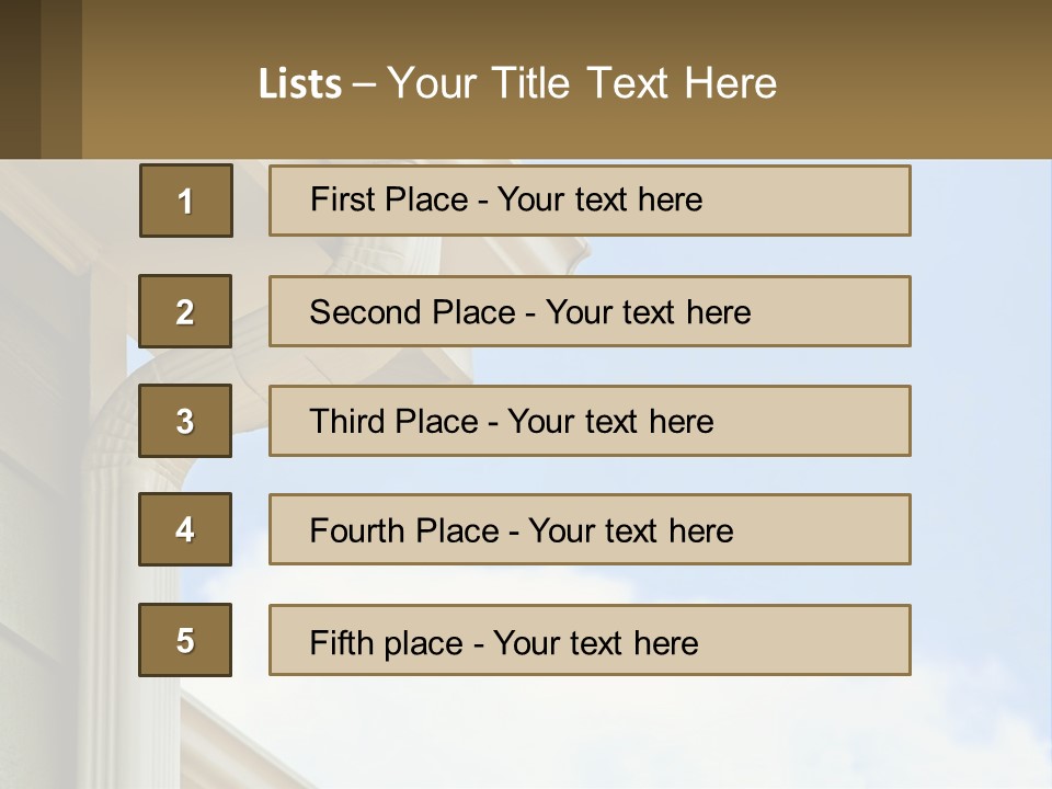 Overhang Flow Drain PowerPoint Template