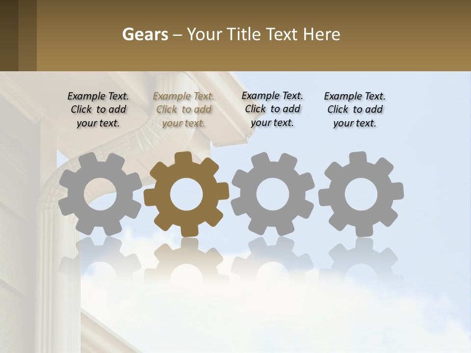 Overhang Flow Drain PowerPoint Template