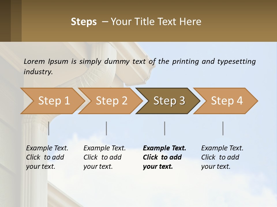 Overhang Flow Drain PowerPoint Template