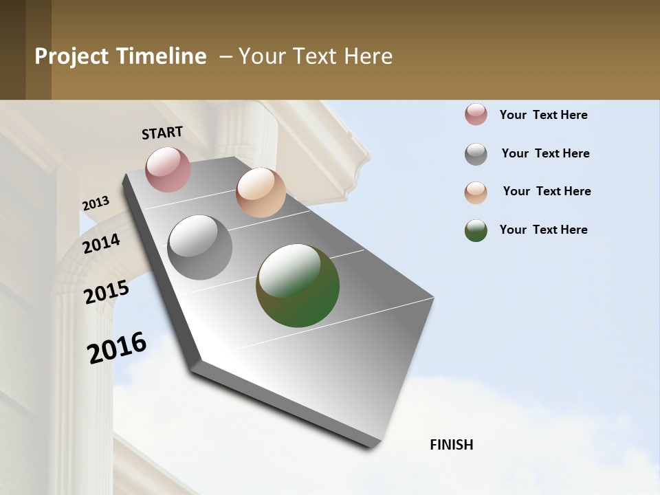 Overhang Flow Drain PowerPoint Template