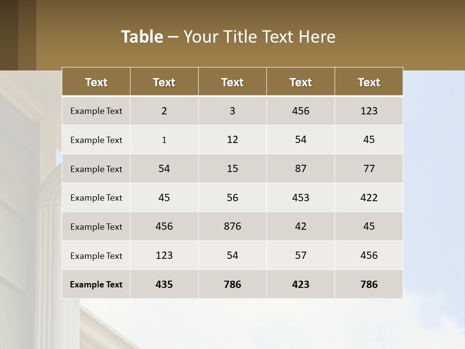 Overhang Flow Drain PowerPoint Template