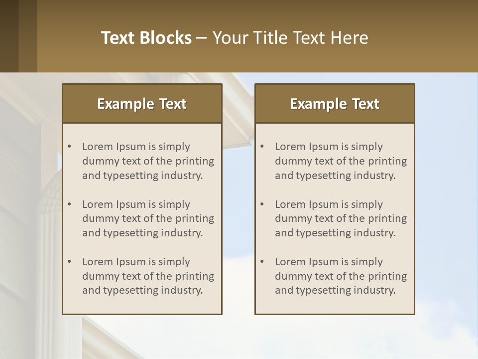 Overhang Flow Drain PowerPoint Template