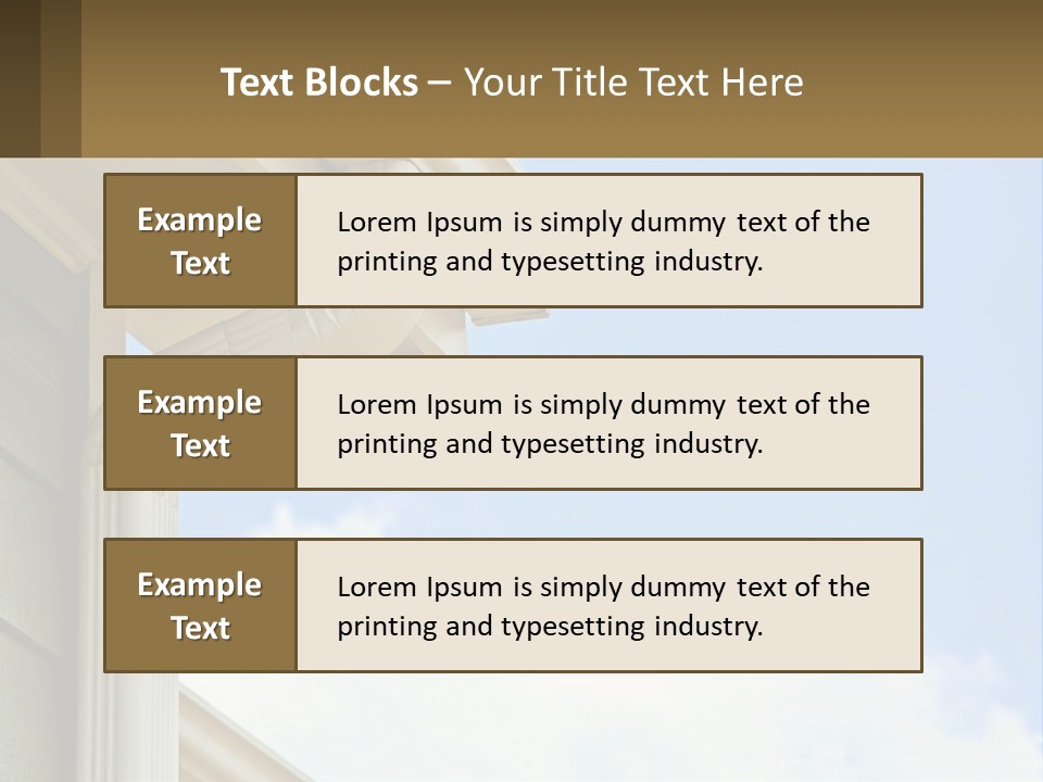 Overhang Flow Drain PowerPoint Template