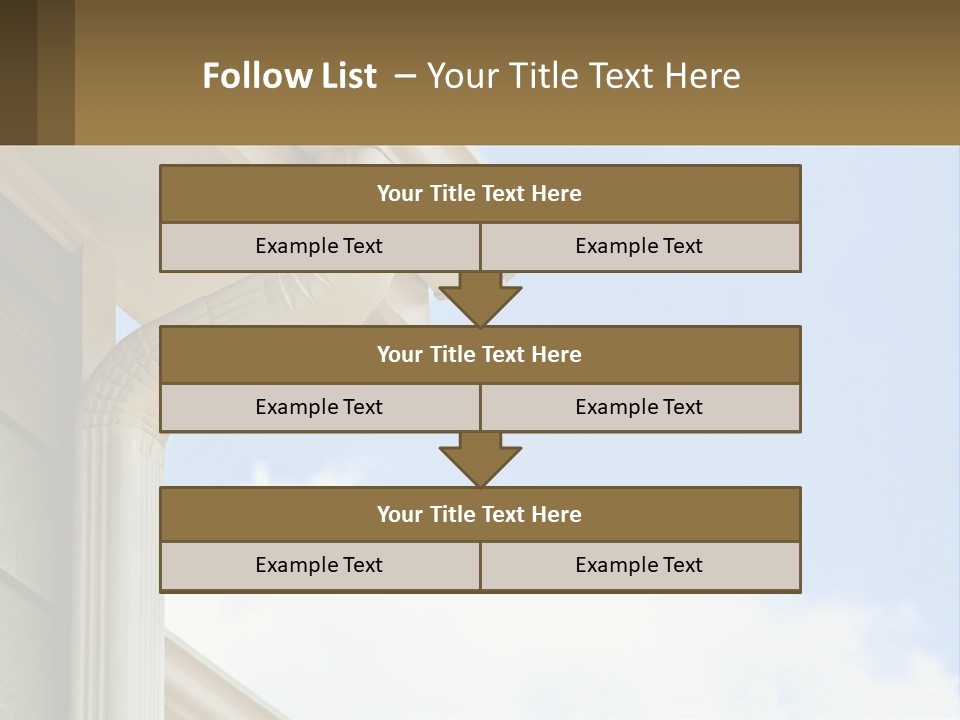 Overhang Flow Drain PowerPoint Template