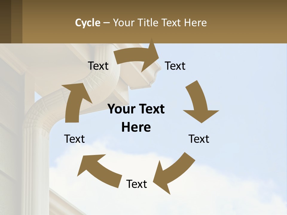 Overhang Flow Drain PowerPoint Template